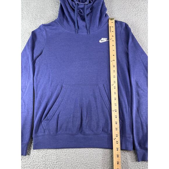 Nike Sweater Womens Small Purple Hoodie Funnel Neck Long Sleeve Athletic Running - Picture 5 of 10